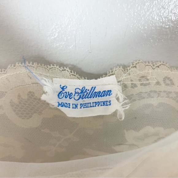 Vintage Eve Stillman Ivory Long
Nightgown Lace Bodice - Picture 5 of 5